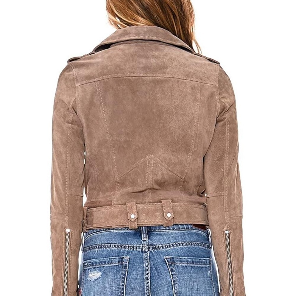 BlankNYC beautiful suede motorcycle jacket sz Sm - Picture 2 of 8